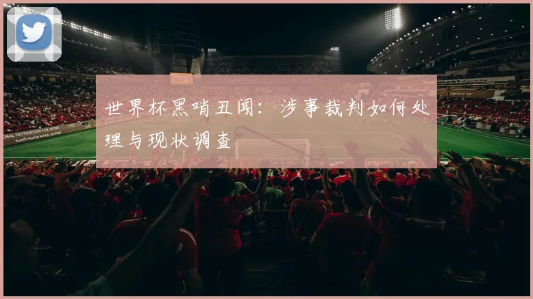 世界杯黑哨丑闻:涉事裁判如何处理与现状调查
