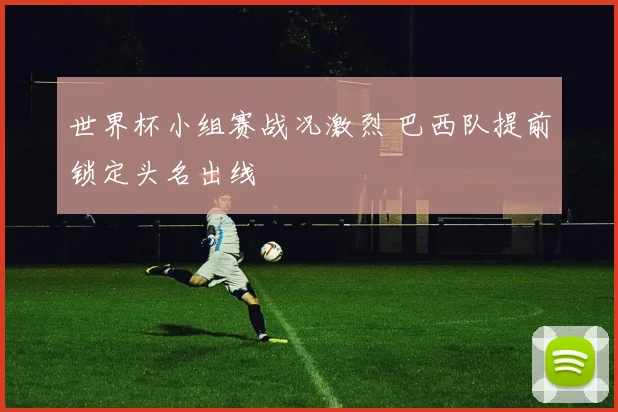 世界杯小组赛战况激烈 巴西队提前锁定头名出线